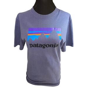 Patagonia Women's Responsibili-tee Tidepool Blue T-Shirt XS Regular Fit